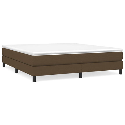 Boxspring sengeramme 180x200 cm stof mørkebrun
