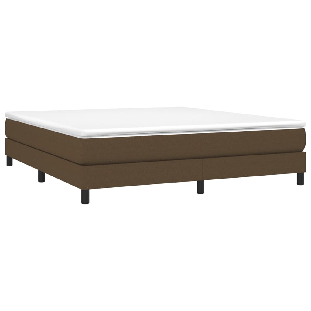 Boxspring sengeramme 180x200 cm stof mørkebrun