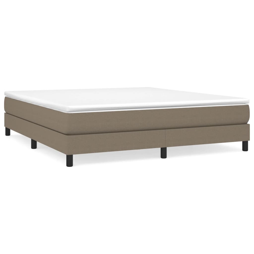 Boxspring sengeramme 180x200 cm stof gråbrun