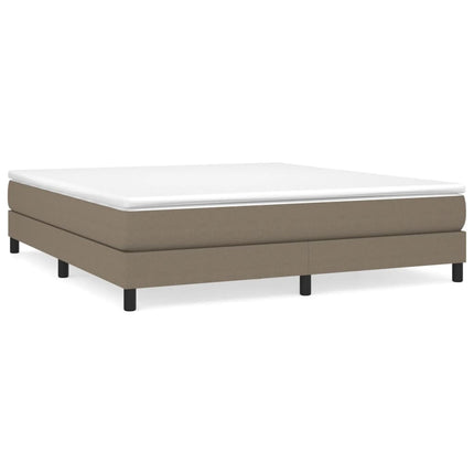 Boxspring sengeramme 180x200 cm stof gråbrun