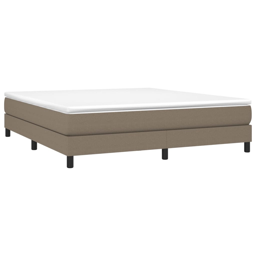 Boxspring sengeramme 180x200 cm stof gråbrun