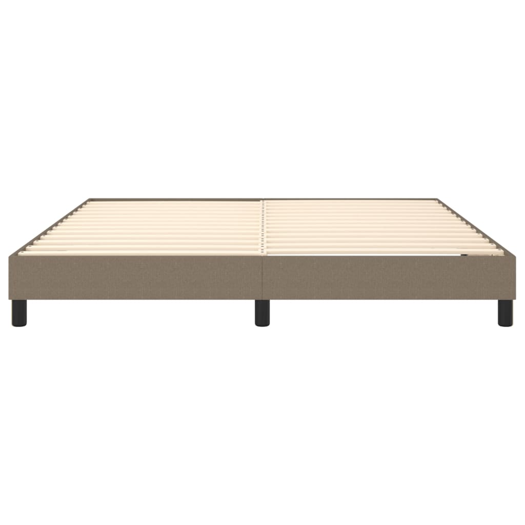 Boxspring sengeramme 180x200 cm stof gråbrun