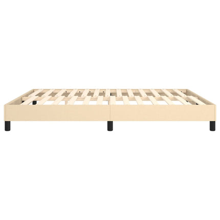 Boxspring sengeramme 180x200 cm stof cremefarvet