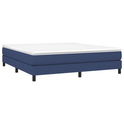 Boxspring sengeramme 180x200 cm stof blå