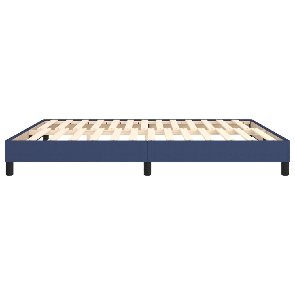 Boxspring sengeramme 180x200 cm stof blå