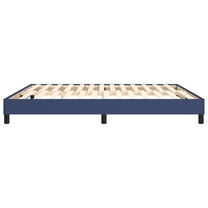 Boxspring sengeramme 180x200 cm stof blå