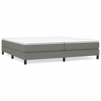 Boxspring sengeramme 200x200 cm stof mørkegrå