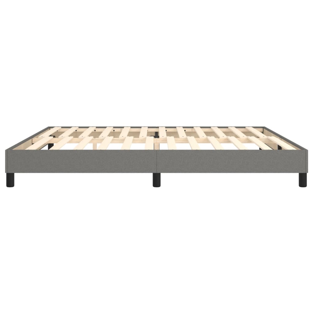 Boxspring sengeramme 200x200 cm stof mørkegrå