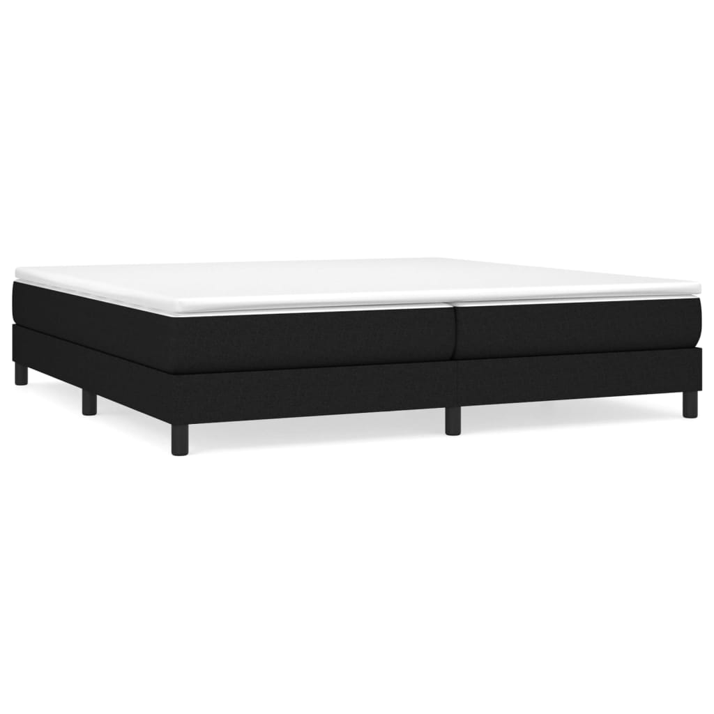 Boxspring sengeramme 200x200 cm stof sort