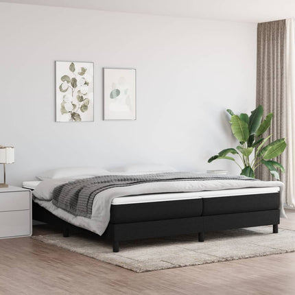 Boxspring sengeramme 200x200 cm stof sort