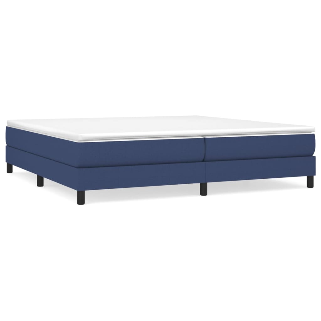 Boxspring sengeramme 200x200 cm stof blå