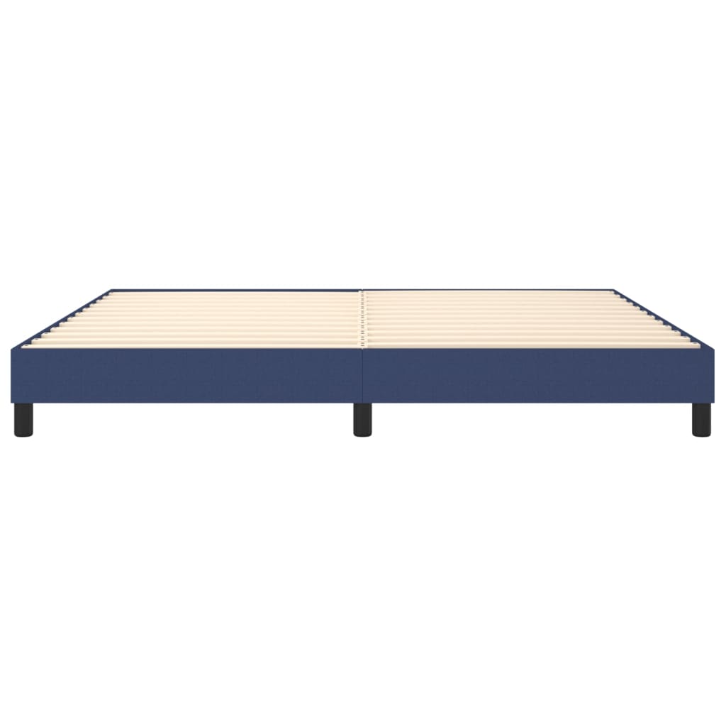 Boxspring sengeramme 200x200 cm stof blå