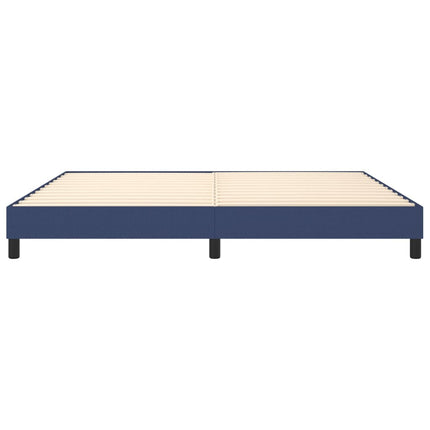 Boxspring sengeramme 200x200 cm stof blå