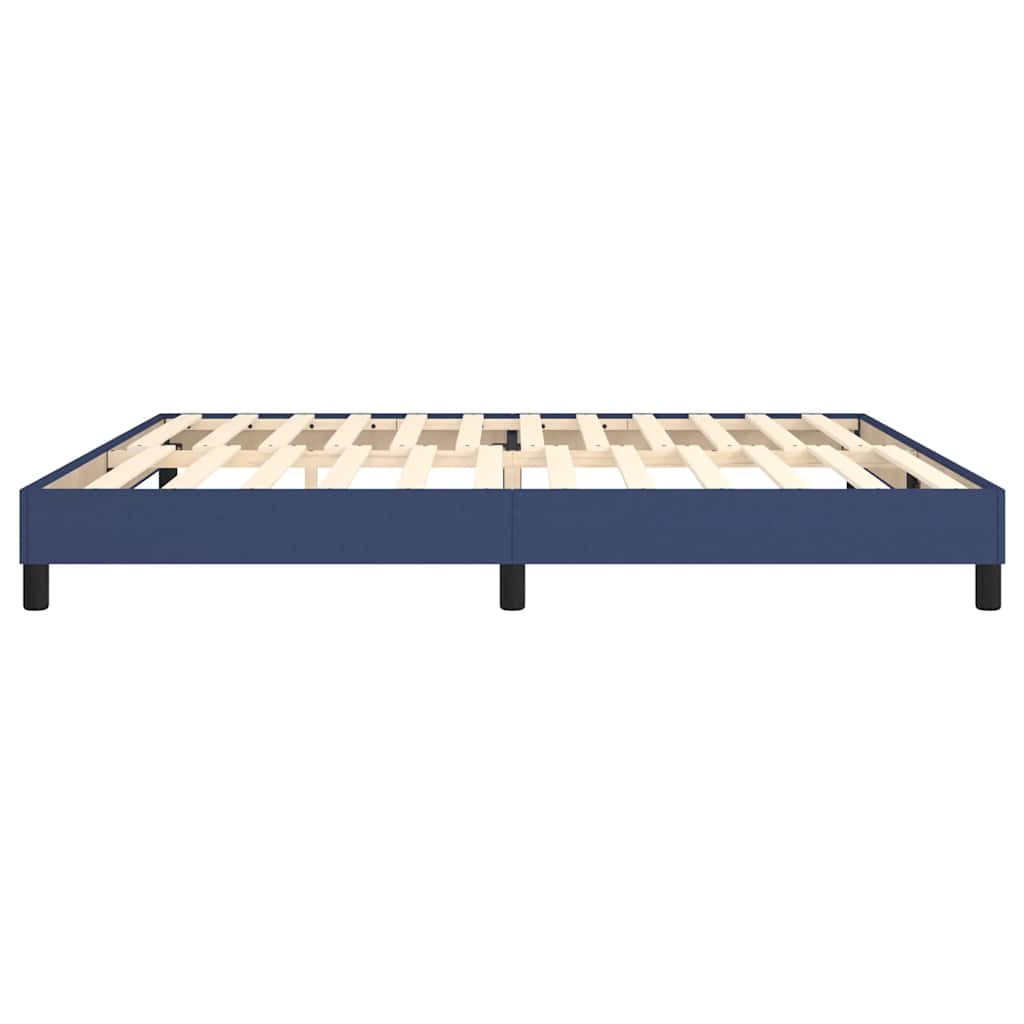Boxspring sengeramme 200x200 cm stof blå