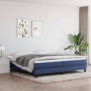 Boxspring sengeramme 200x200 cm stof blå