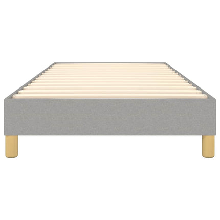 Boxspring sengeramme Lysegrå 80x200 cm Stof