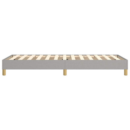 Boxspring sengeramme Lysegrå 80x200 cm Stof