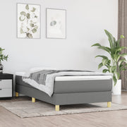 Boxspring sengeramme Mørkegrå 80x200 cm Stof