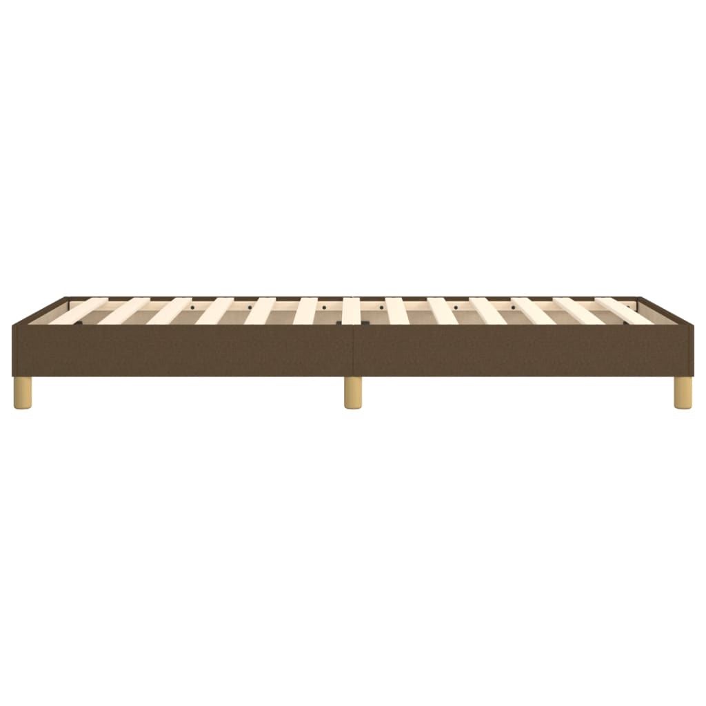 Boxspring sengeramme Mørkebrun 80x200 cm Stof