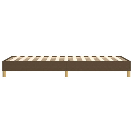 Boxspring sengeramme Mørkebrun 80x200 cm Stof