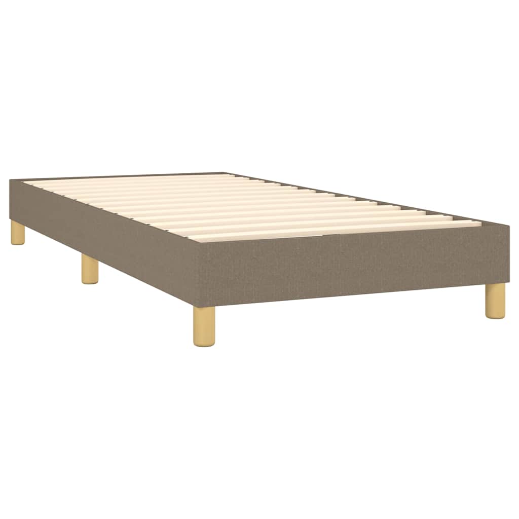 Boxspring sengeramme 80x200 cm stof gråbrun
