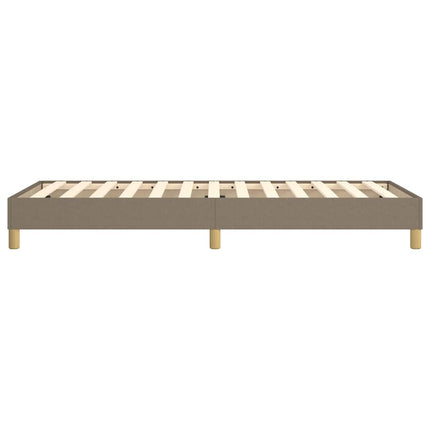 Boxspring sengeramme 80x200 cm stof gråbrun