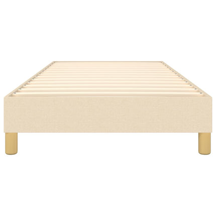 Boxspring sengeramme 80x200 cm stof cremefarvet