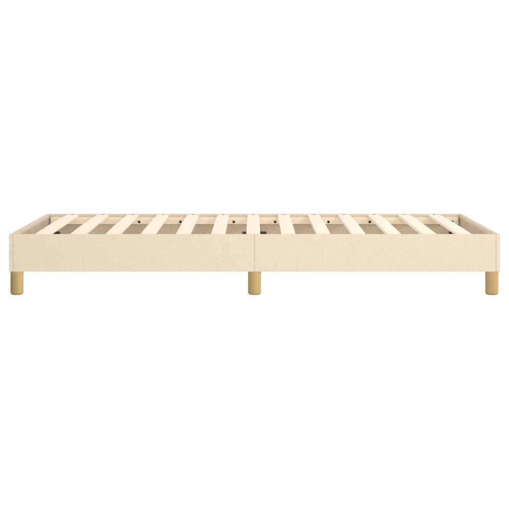 Boxspring sengeramme 80x200 cm stof cremefarvet
