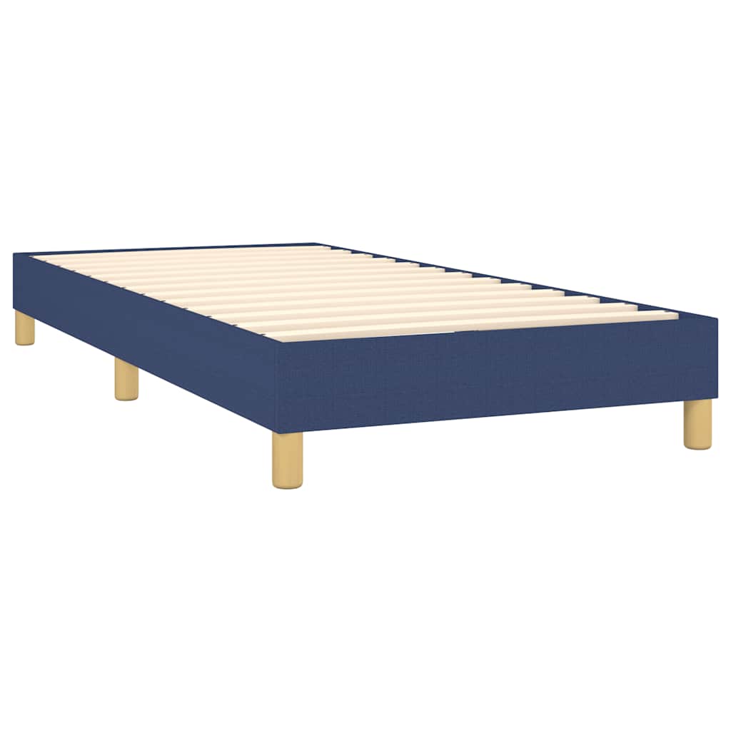 Boxspring sengeramme 80x200 cm stof blå