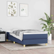 Boxspring sengeramme 80x200 cm stof blå