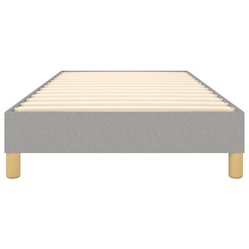 Boxspring sengeramme Lysegrå 90x190 cm Stof