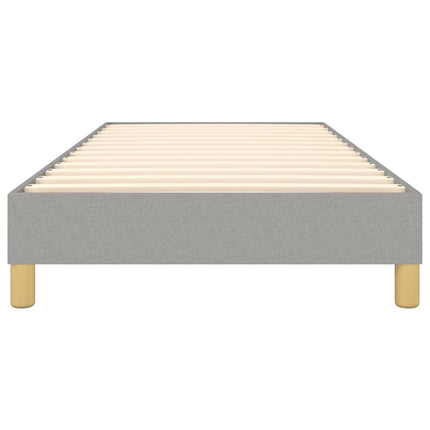 Boxspring sengeramme Lysegrå 90x190 cm Stof