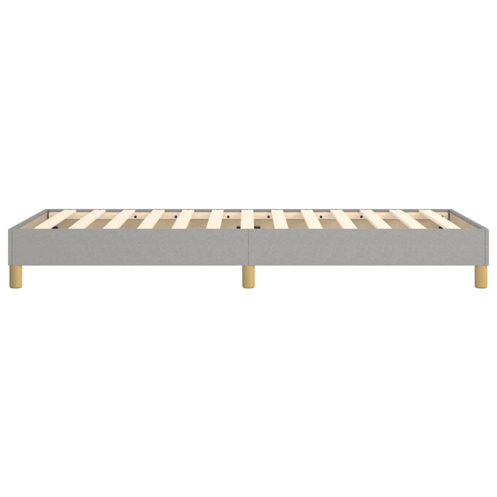 Boxspring sengeramme Lysegrå 90x190 cm Stof