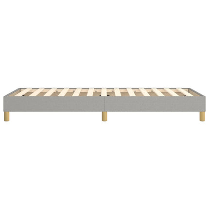 Boxspring sengeramme Lysegrå 90x190 cm Stof