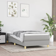 Boxspring sengeramme Lysegrå 90x190 cm Stof