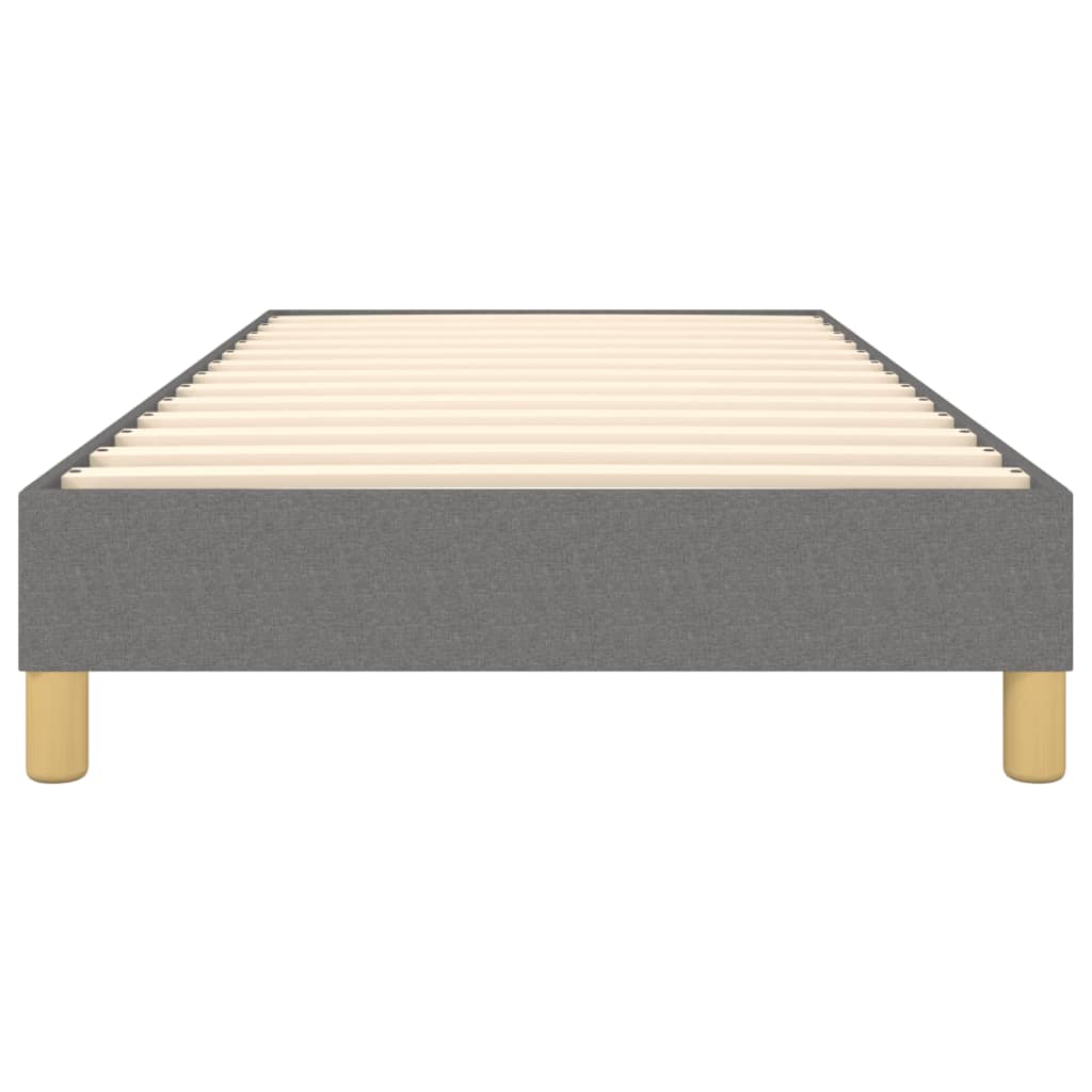 Boxspring sengeramme Mørkegrå 90x190 cm Stof