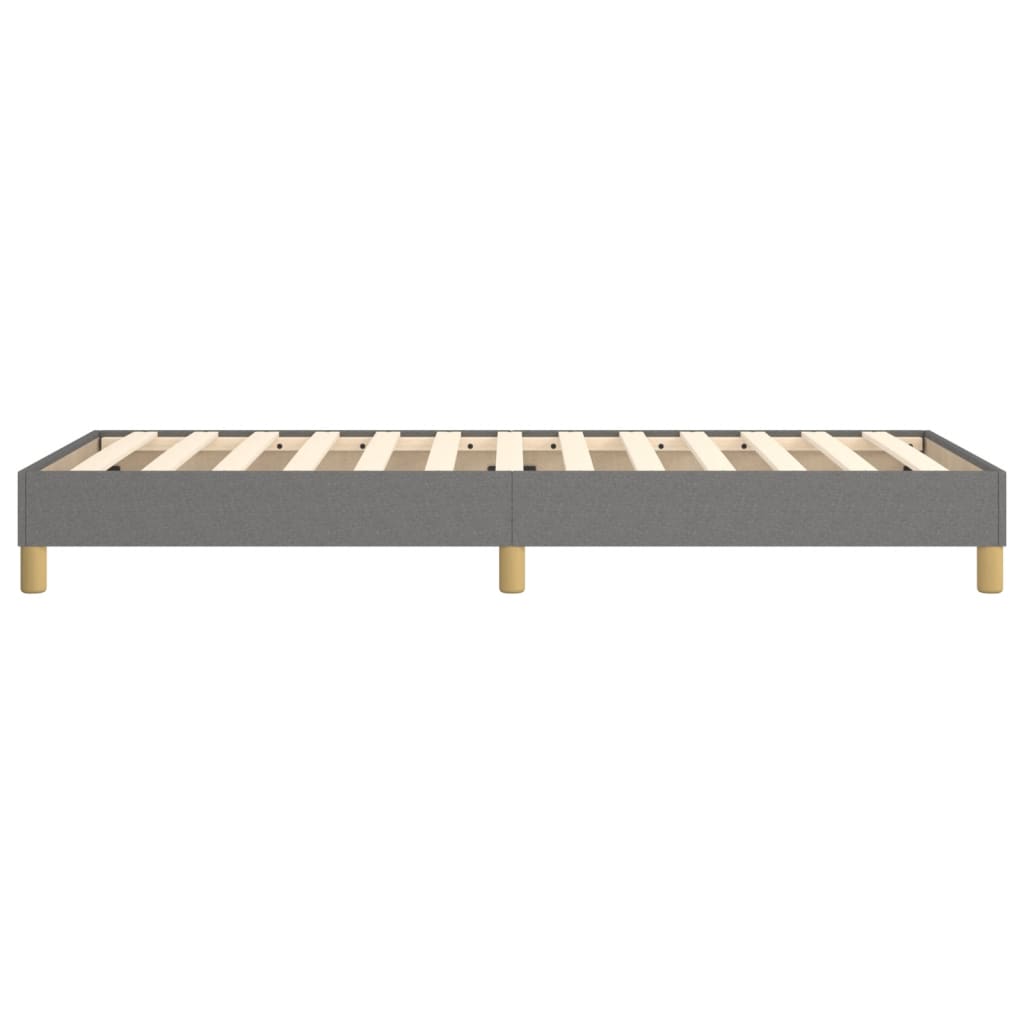 Boxspring sengeramme Mørkegrå 90x190 cm Stof