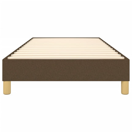 Boxspring sengeramme Mørkebrun 90x190 cm Stof