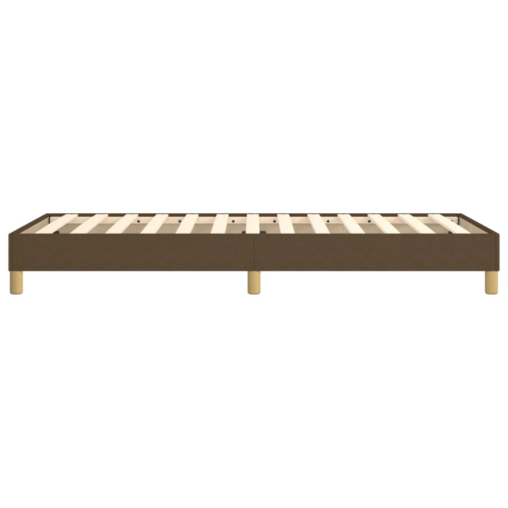 Boxspring sengeramme Mørkebrun 90x190 cm Stof