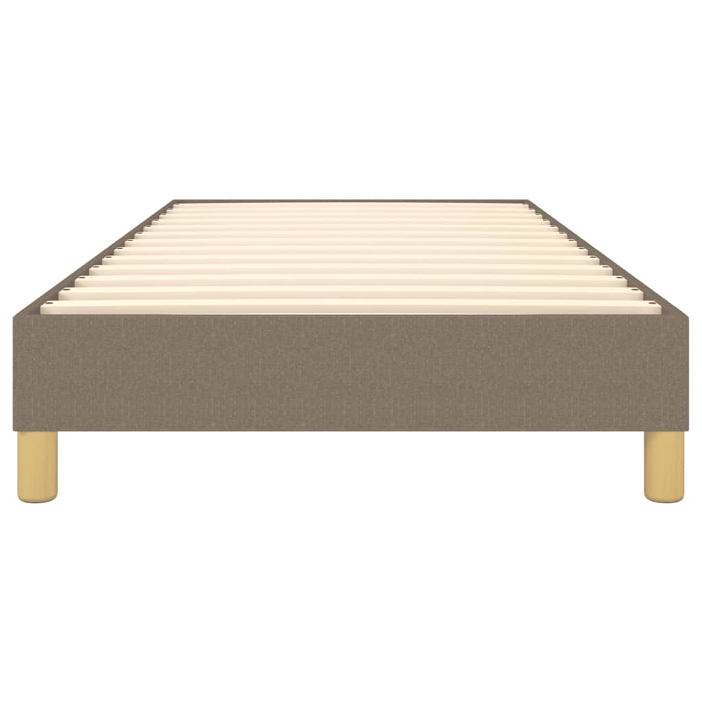 Boxspring sengeramme 90x190 cm stof gråbrun