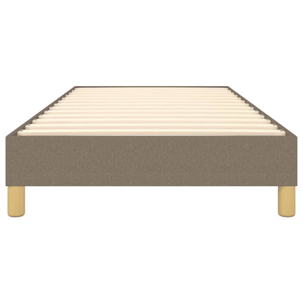 Boxspring sengeramme 90x190 cm stof gråbrun