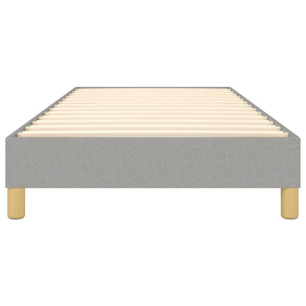 Boxspring sengeramme Lysegrå 90x200 cm Stof