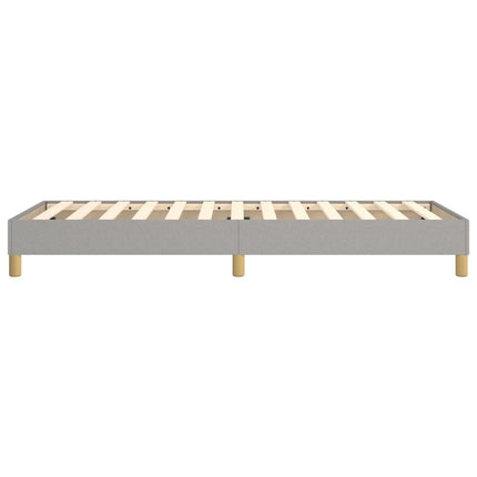 Boxspring sengeramme Lysegrå 90x200 cm Stof