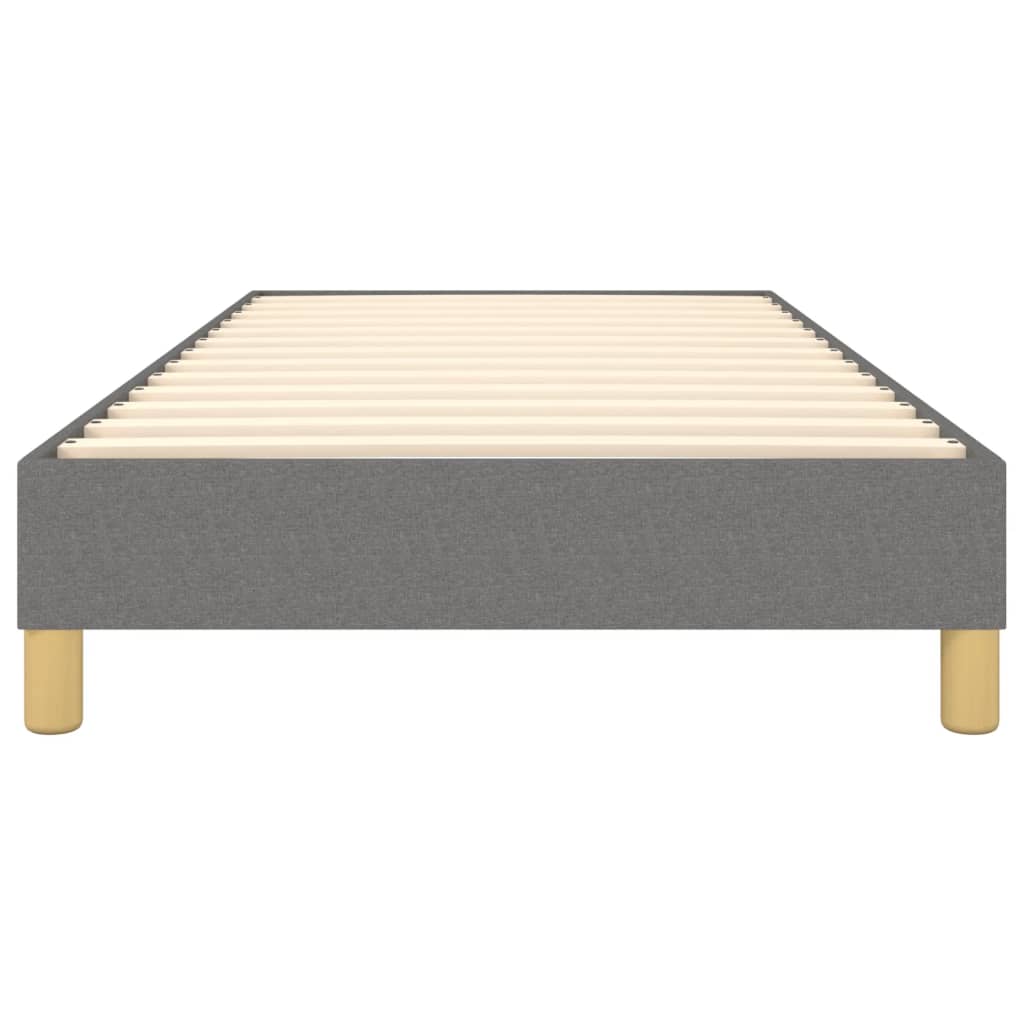 Boxspring sengeramme Mørkegrå 90x200 cm Stof