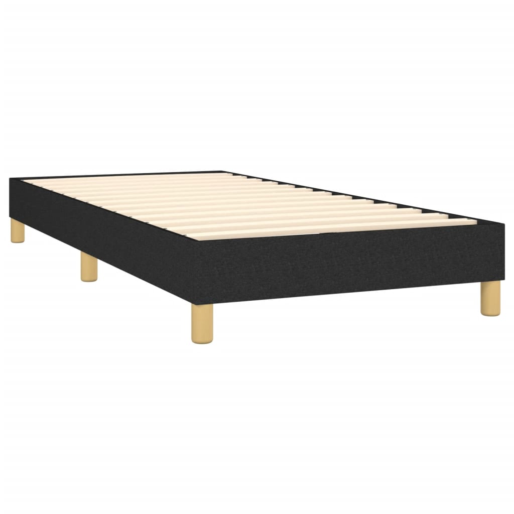 Boxspring sengeramme 90x200 cm stof sort