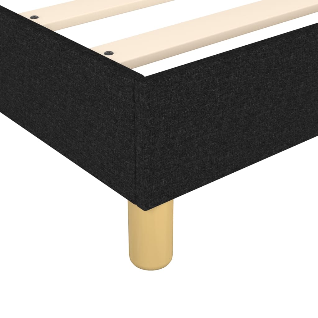 Boxspring sengeramme 90x200 cm stof sort