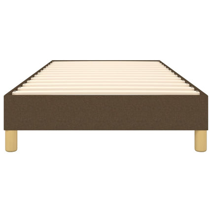 Boxspring sengeramme Mørkebrun 90x200 cm Stof