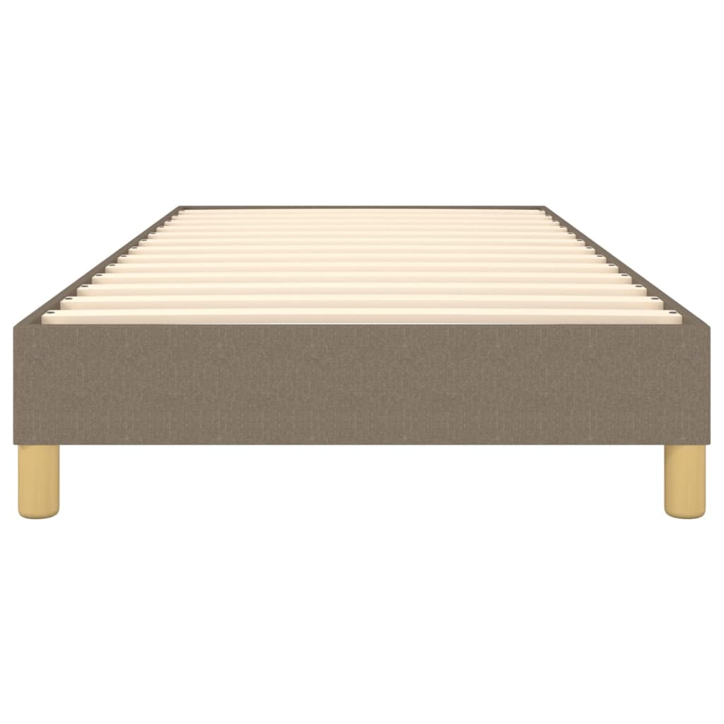 Boxspring sengeramme 90x200 cm stof gråbrun