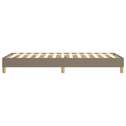 Boxspring sengeramme 90x200 cm stof gråbrun