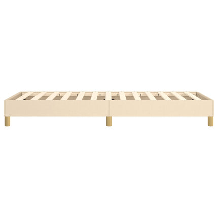 Boxspring sengeramme 90x200 cm stof cremefarvet
